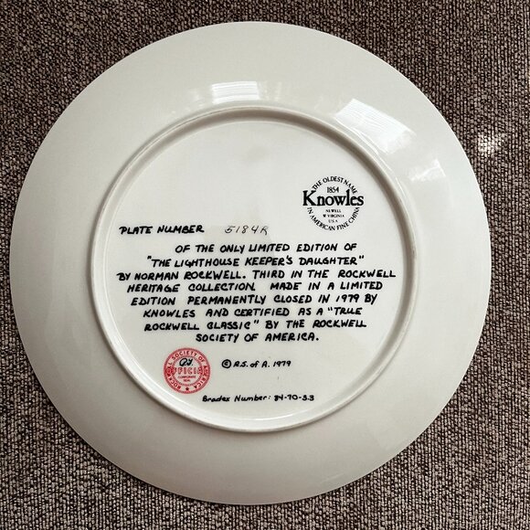 VINTAGE} Norman Rockwell Plates (Set of Three Collectibles) - Picture 6 of 8